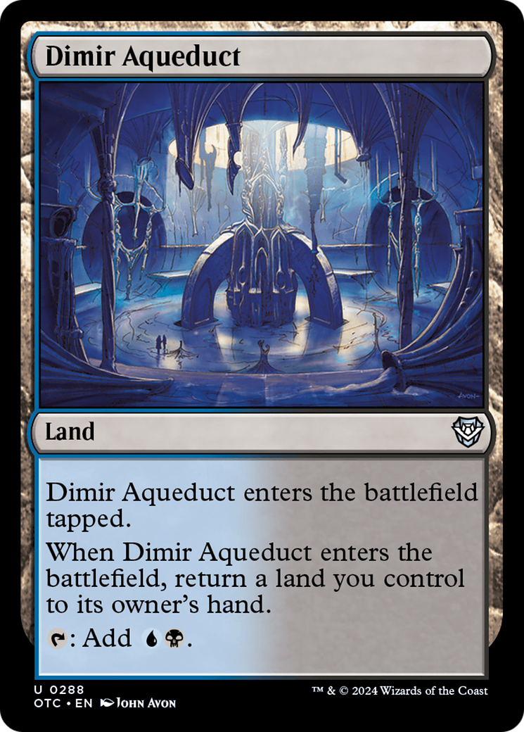 Dimir Aqueduct [Outlaws of Thunder Junction Commander] | Good Games North