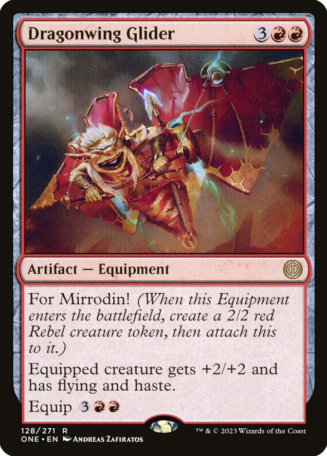 Dragonwing Glider (Phyrexia: All Will Be One)  - Foil | Good Games North