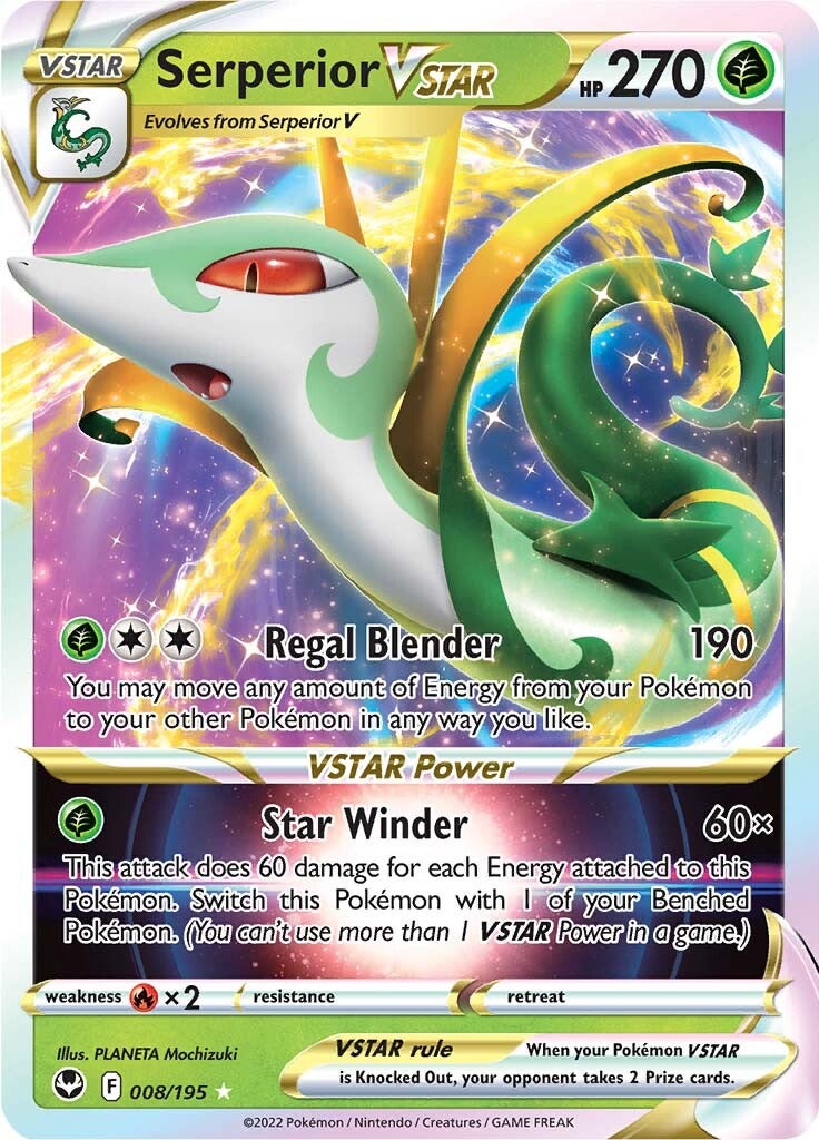 Serperior VSTAR (008/195) [Sword & Shield: Silver Tempest] | Good Games North
