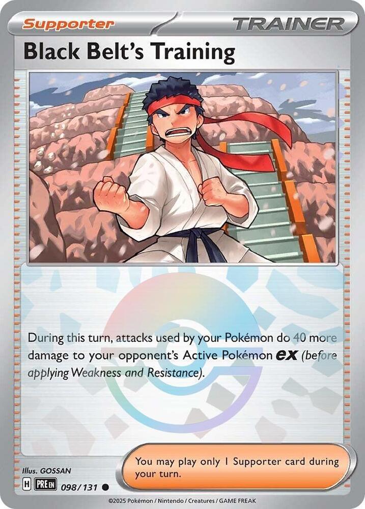 Black Belt's Training (098/131) (Poke Ball Pattern) [Scarlet & Violet: Prismatic Evolutions] | Good Games North