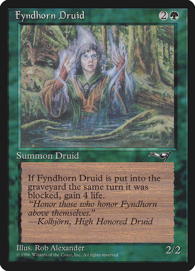 Fyndhorn Druid (Blue Flames) [Alliances] | Good Games North