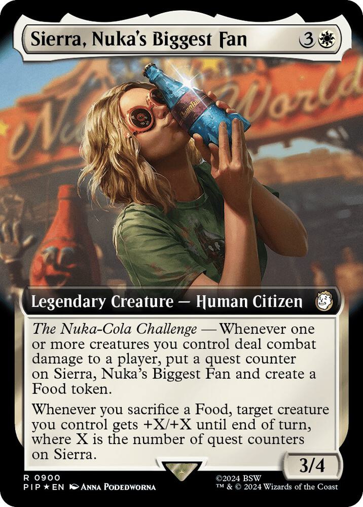 Sierra Nukas Biggest Fan Extended Art Surge Foil (Universes Beyond: Fallout)  - Foil | Good Games North