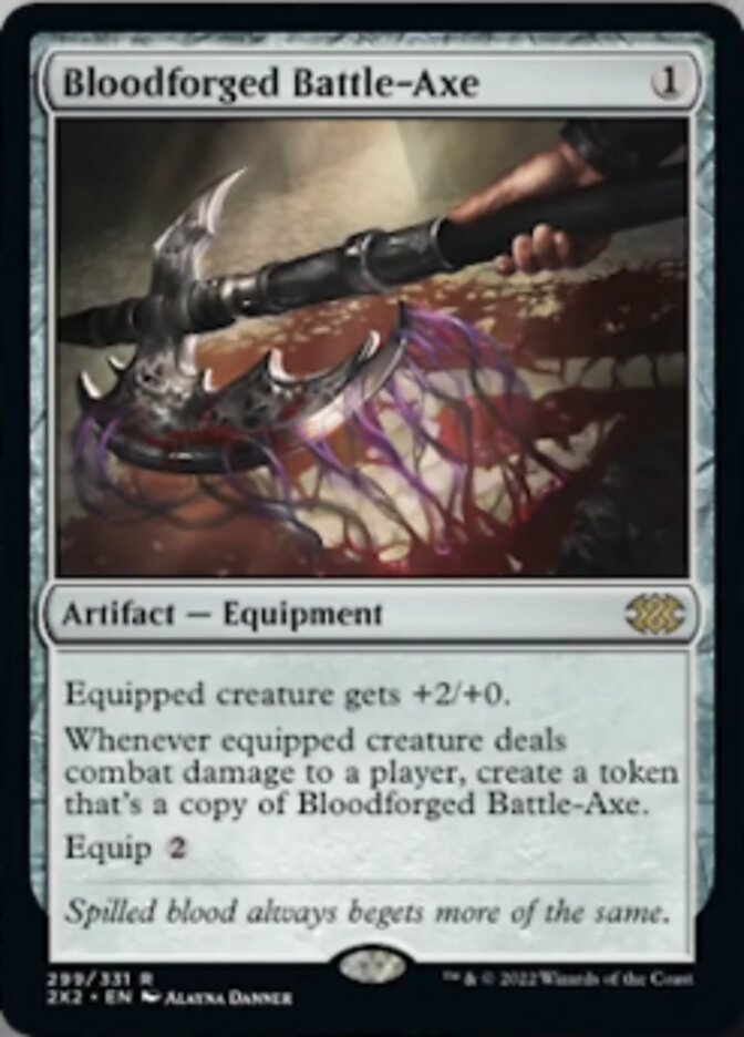 Bloodforged Battle-Axe [Double Masters 2022] | Good Games North