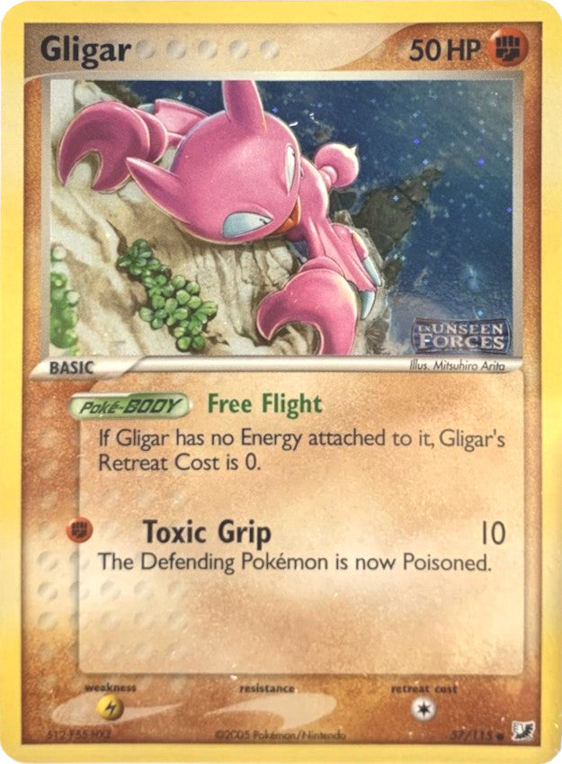 Gligar (57/115) (Stamped) [EX: Unseen Forces] | Good Games North