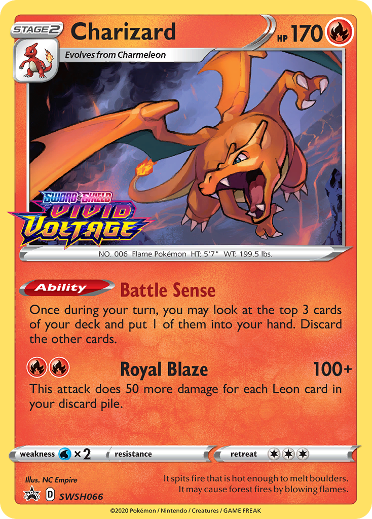 Charizard (SWSH066) (Prerelease Promo) [Sword & Shield: Black Star Promos] | Good Games North