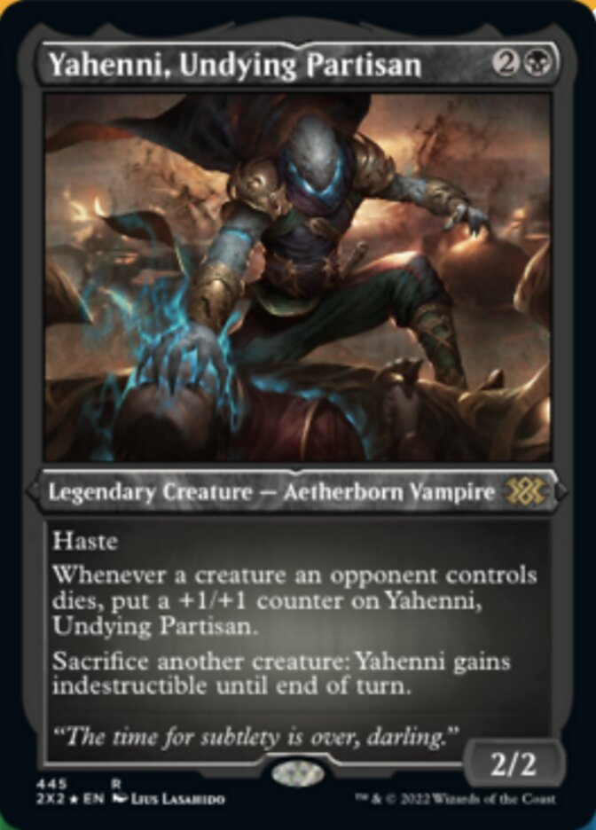 Yahenni, Undying Partisan (Foil Etched) [Double Masters 2022] | Good Games North