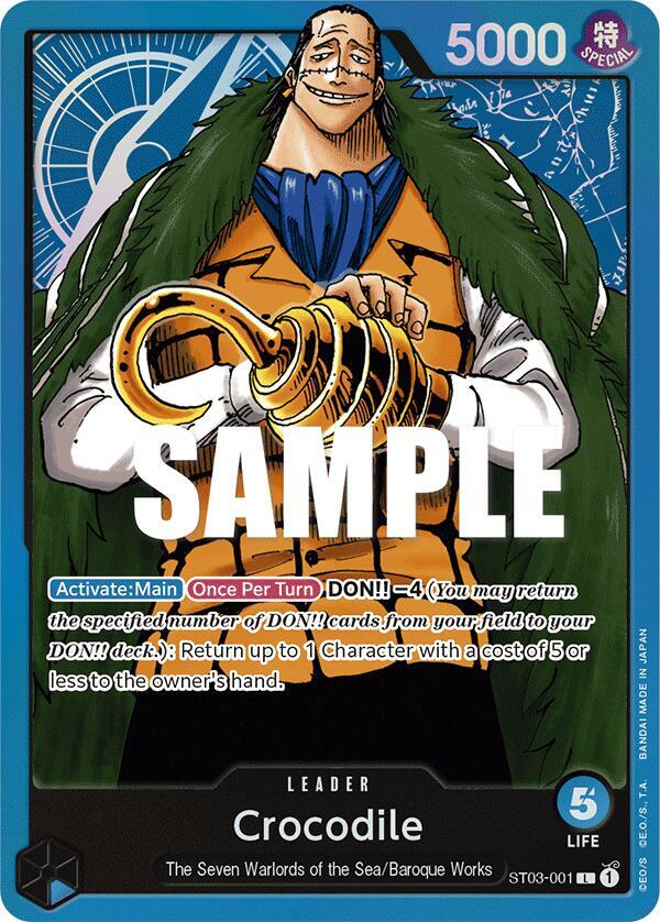 Crocodile ST03-001 (Starter Deck 3: The Seven Warlords of The Sea)  - Foil | Good Games North
