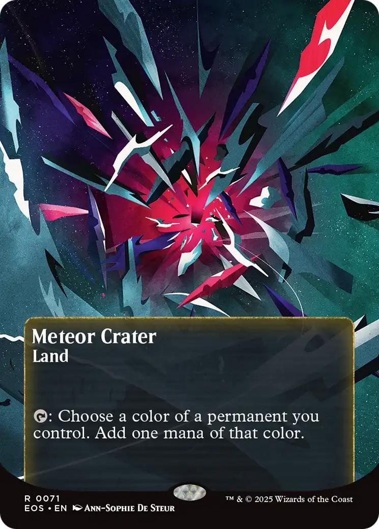 Meteor Crater (0071) (Borderless) [Edge of Eternities: Stellar Sights] | Good Games North