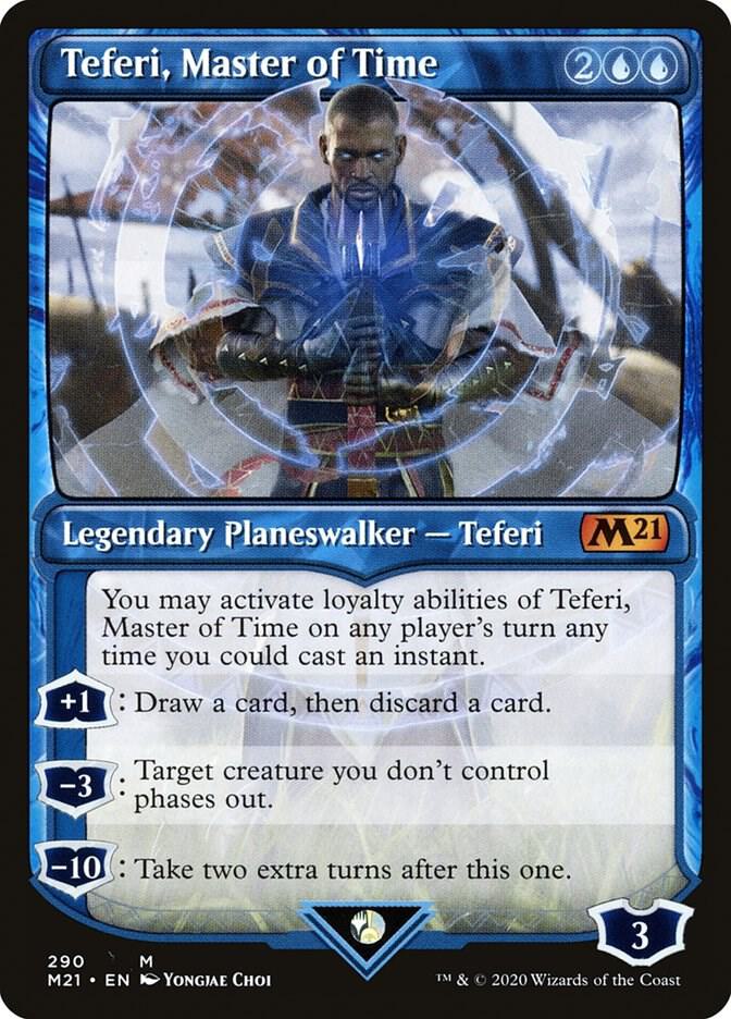 Teferi, Master of Time 290 (Core Set 2021)  - Showcase Foil | Good Games North