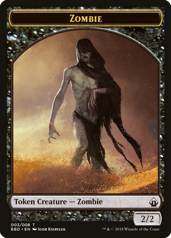 Zombie Token [Battlebond Tokens] | Good Games North
