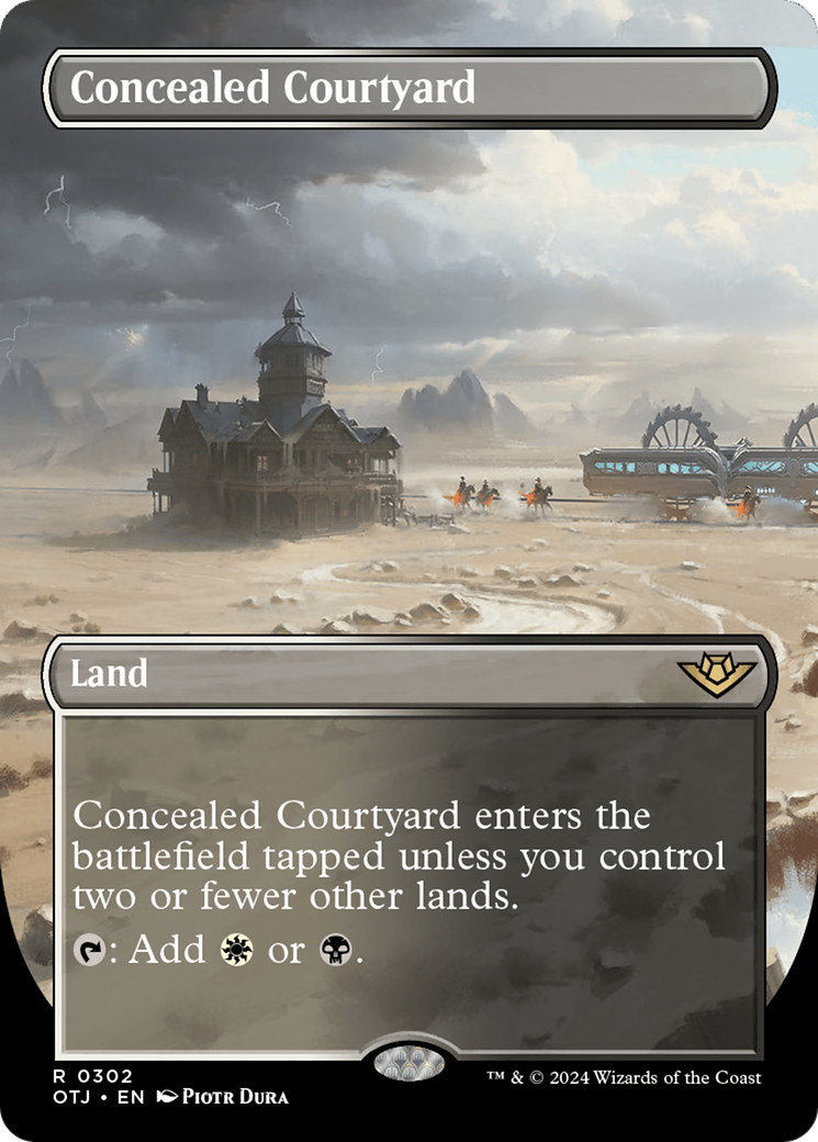 Concealed Courtyard (Borderless) [Outlaws of Thunder Junction] | Good Games North