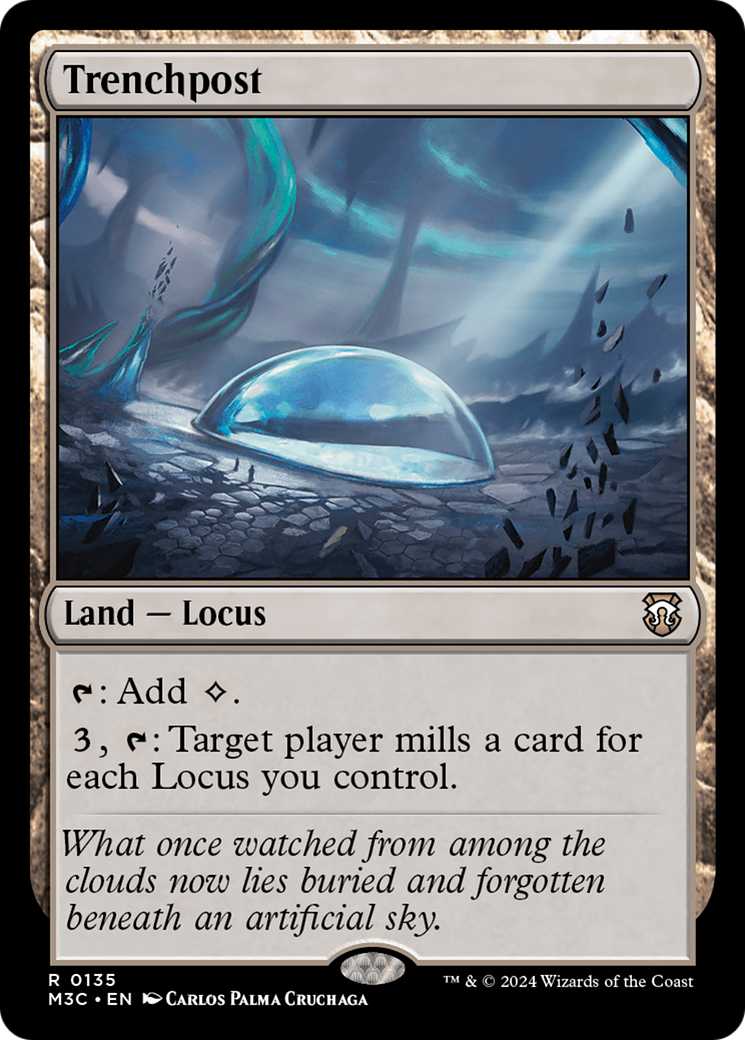 Trenchpost (Extended Art) (Ripple Foil) [Modern Horizons 3 Commander] | Good Games North