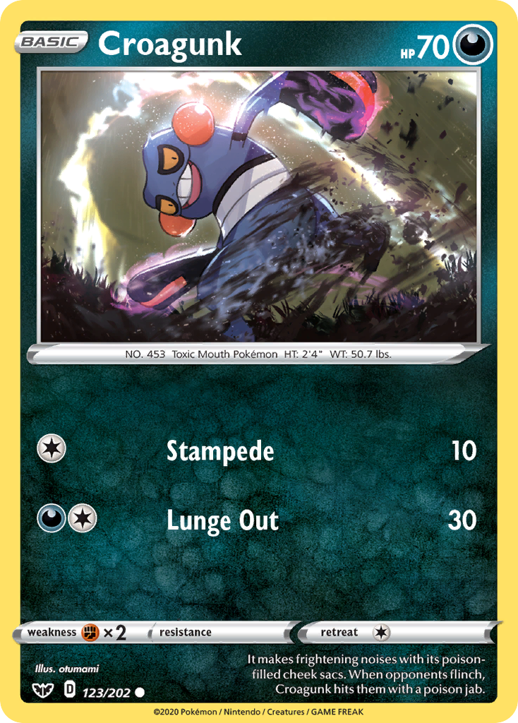Croagunk (123/202) [Sword & Shield: Base Set] | Good Games North