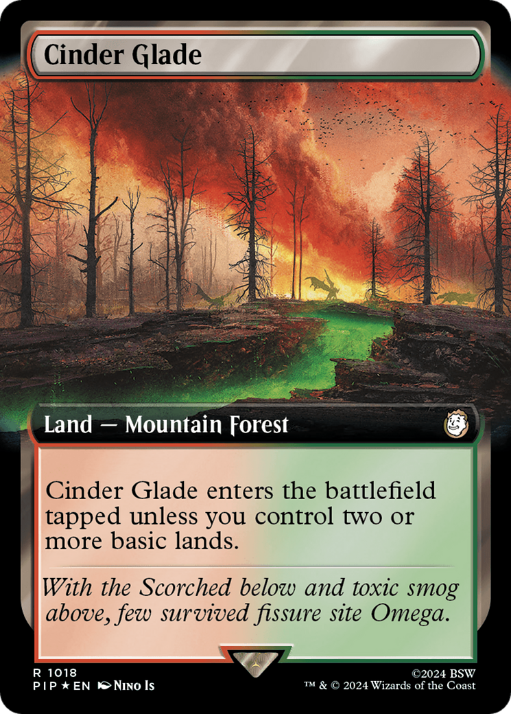 Cinder Glade (Extended Art) (Surge Foil) [Fallout] | Good Games North
