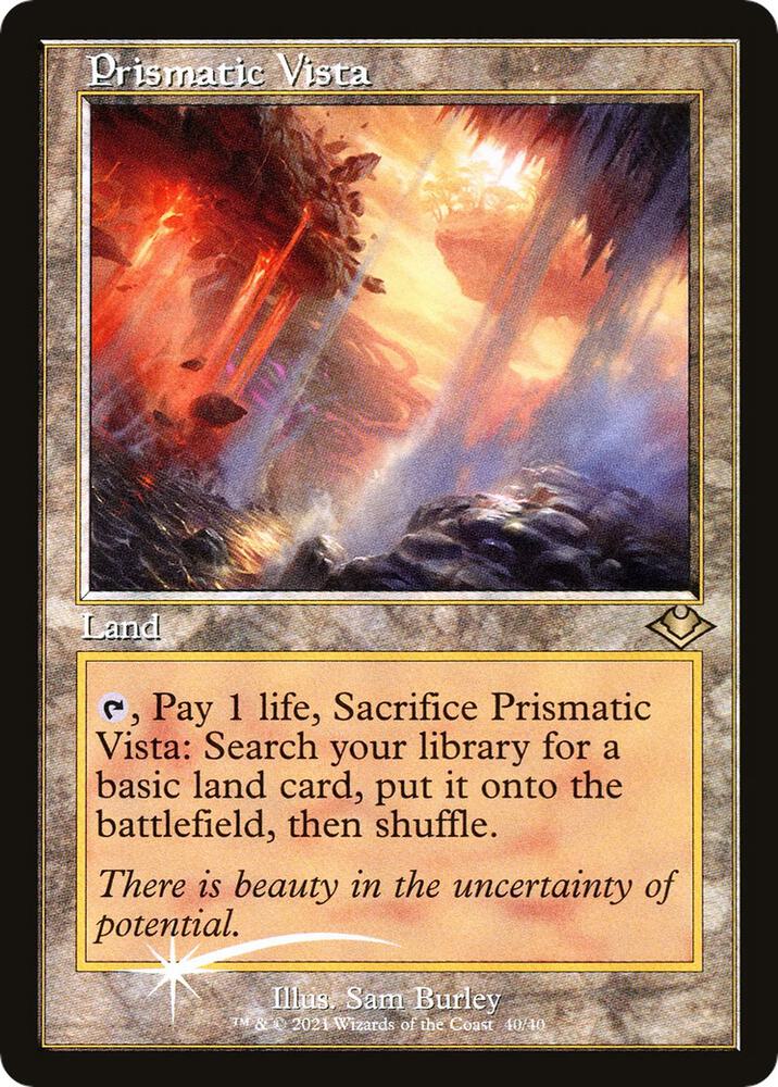 Prismatic Vista 40 (Modern Horizons)  - Retro Foil | Good Games North
