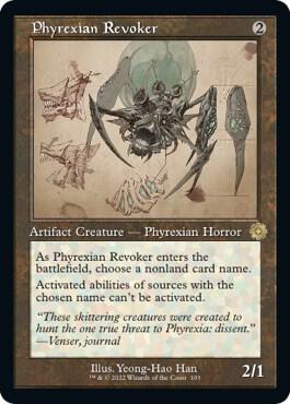 Phyrexian Revoker Schematic (The Brothers' War: Retro Frame Artifacts)  | Good Games North
