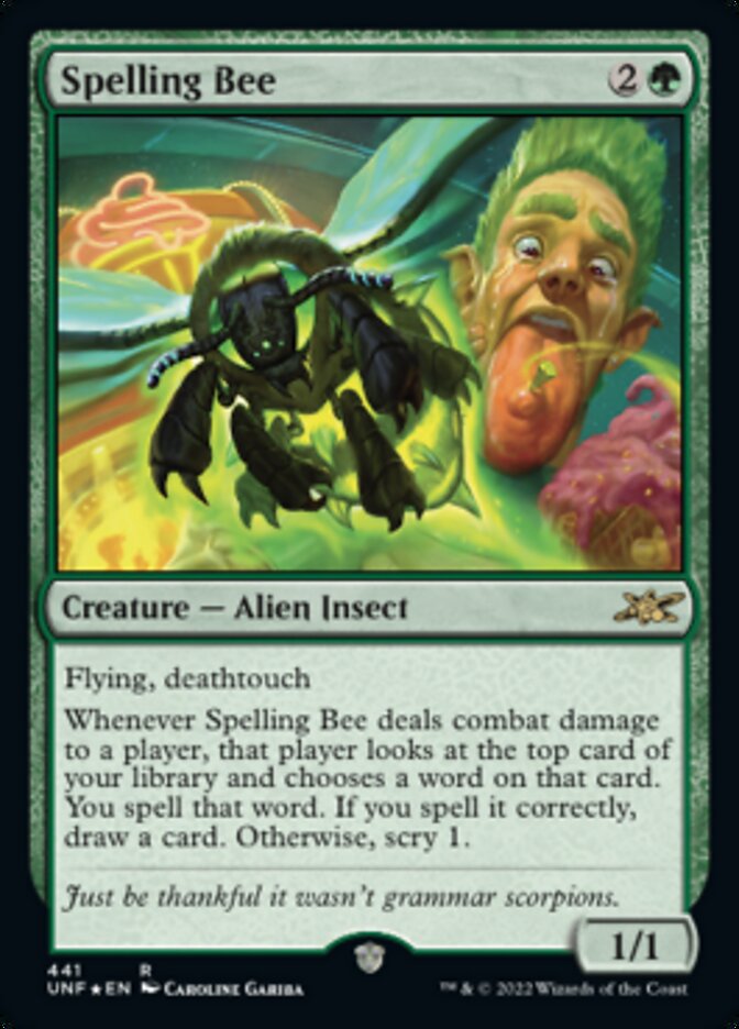 Spelling Bee (Galaxy Foil) [Unfinity] | Good Games North