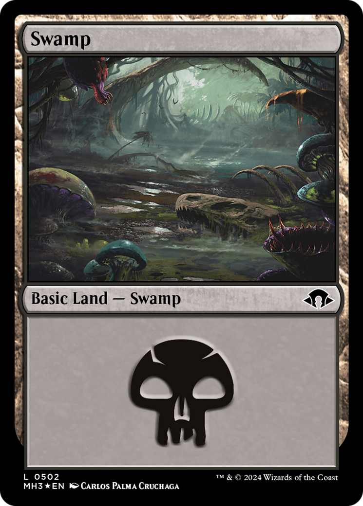 Swamp (0502) (Ripple Foil) [Modern Horizons 3] | Good Games North