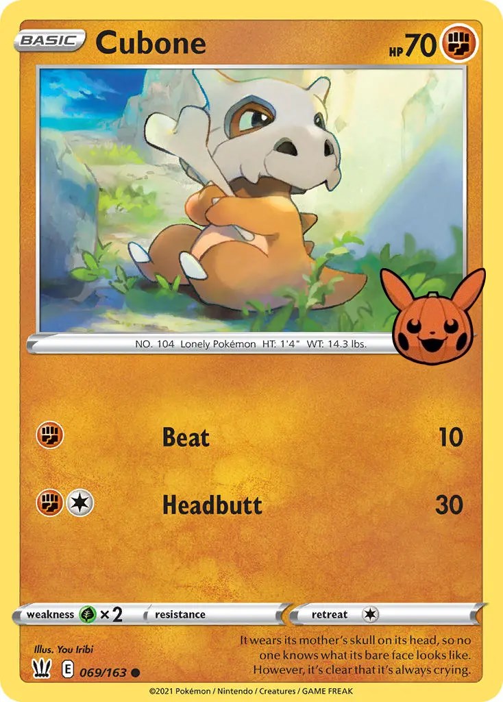 Cubone (069/163) [Trick or Trade] | Good Games North