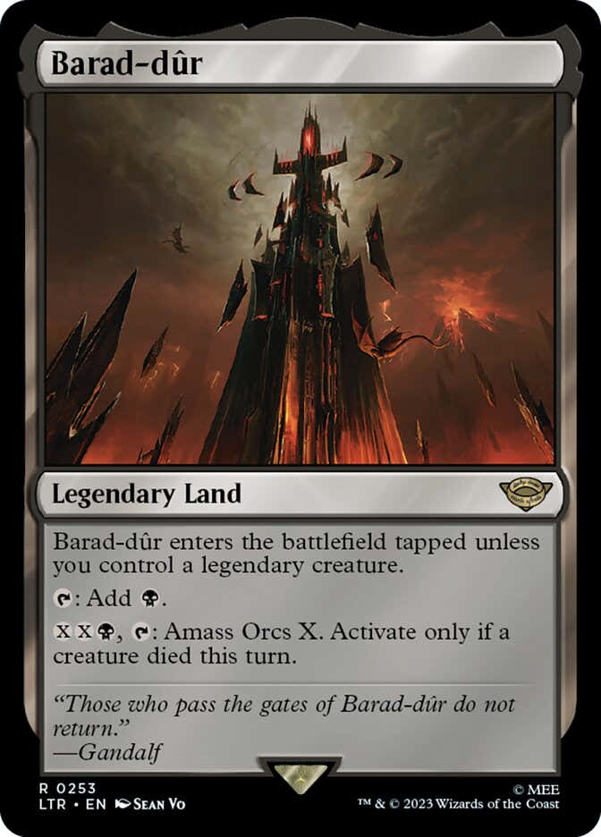 Barad-dûr 253 (Universes Beyond: The Lord of the Rings: Tales of Middle-earth)  - Foil | Good Games North