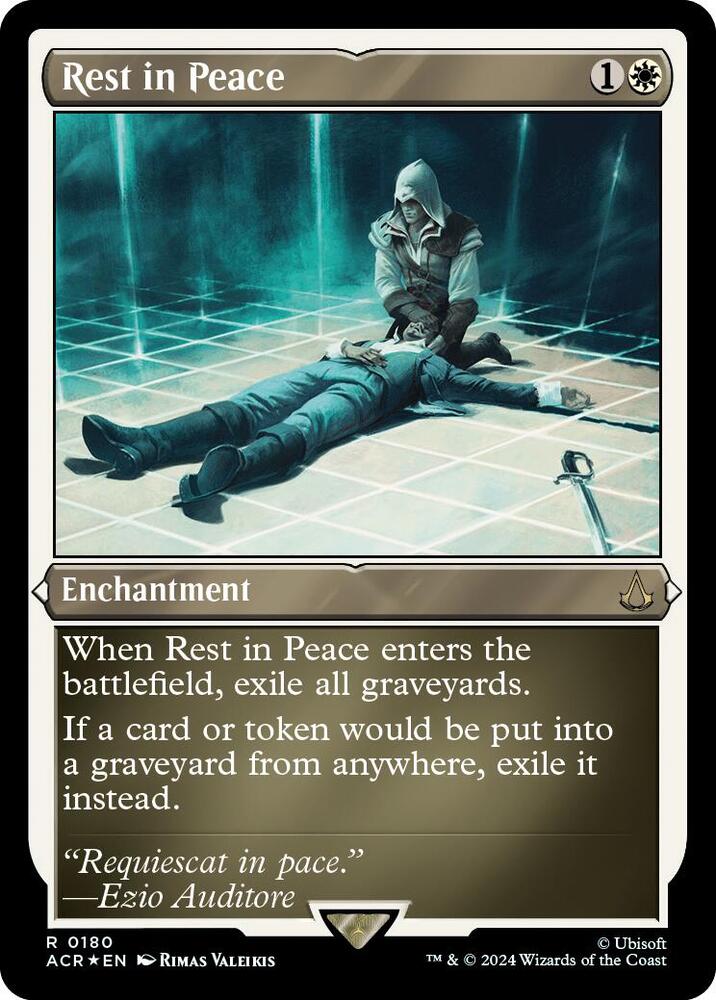 Rest in Peace 180 (Universes Beyond: Assassin's Creed)  - Etched Foil | Good Games North