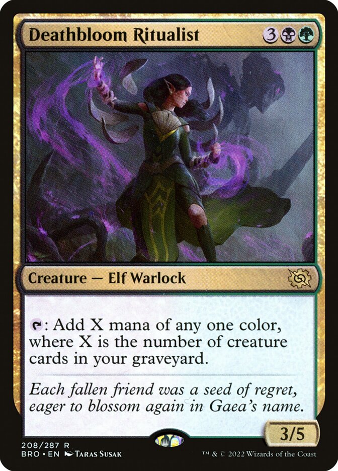 Deathbloom Ritualist 208 (The Brothers' War)  - Foil | Good Games North