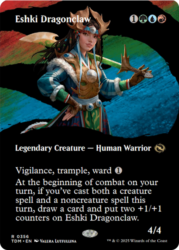 Eshki Dragonclaw (Borderless) [Tarkir: Dragonstorm] | Good Games North