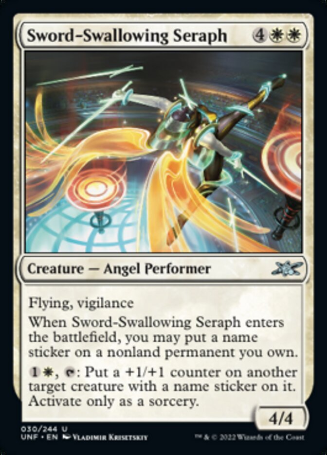 Sword-Swallowing Seraph [Unfinity] | Good Games North