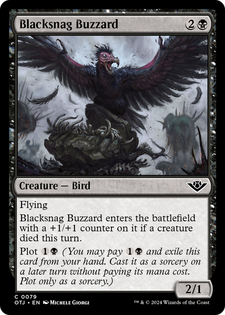 Blacksnag Buzzard [Outlaws of Thunder Junction] | Good Games North