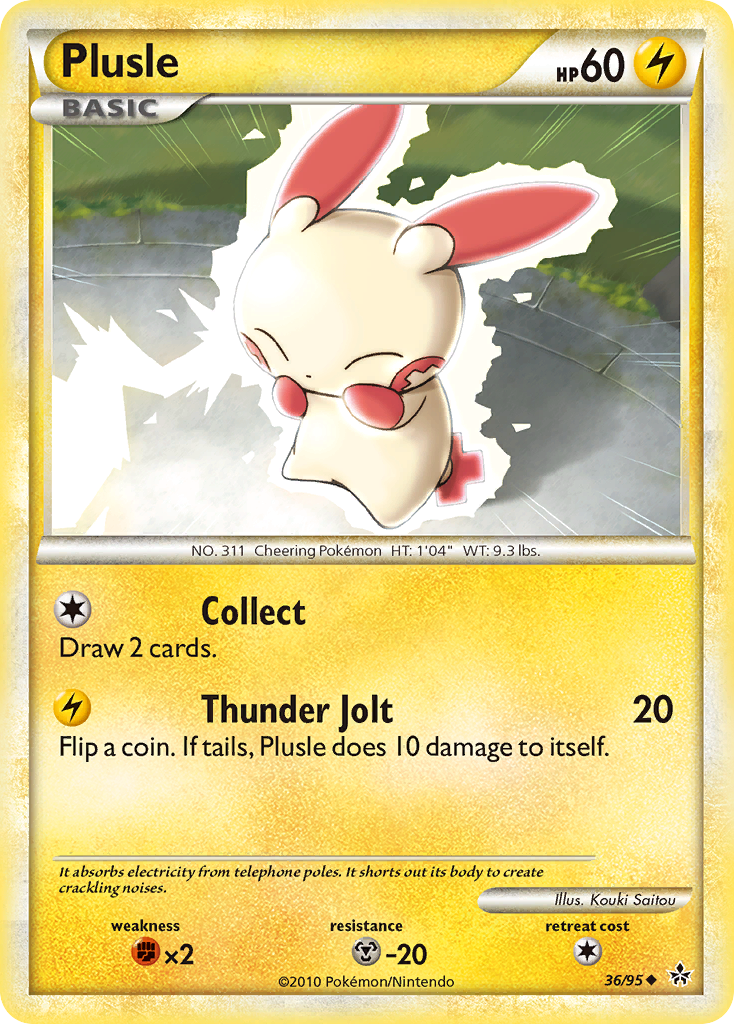 Plusle (36/95) [HeartGold & SoulSilver: Unleashed] | Good Games North