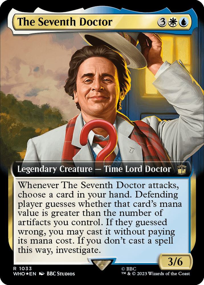 The Seventh Doctor 1033/331 (Universes Beyond: Doctor Who)  - Extended Art Surge Foil | Good Games North