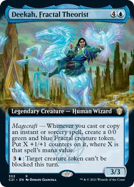 Deekah Fractal Theorist Extended Art (Commander 2021)  | Good Games North