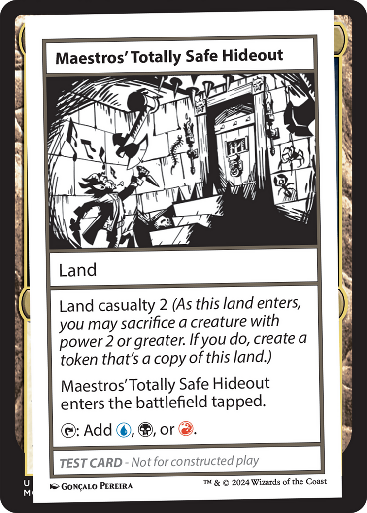 Maestros' Totally Safe Hideout [Mystery Booster 2 Playtest Cards] | Good Games North