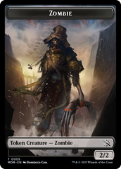 Monk // Zombie Double-Sided Token [March of the Machine Tokens] | Good Games North