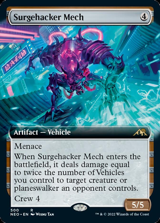 Surgehacker Mech (Extended Art) [Kamigawa: Neon Dynasty] | Good Games North