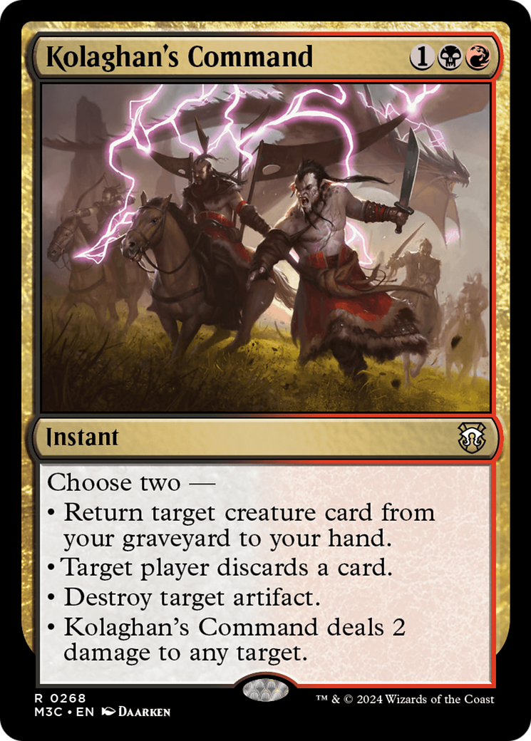 Kolaghan's Command (Ripple Foil) [Modern Horizons 3 Commander] | Good Games North
