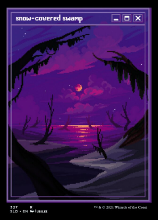 Snow-Covered Swamp (327) [Secret Lair Drop Series] | Good Games North