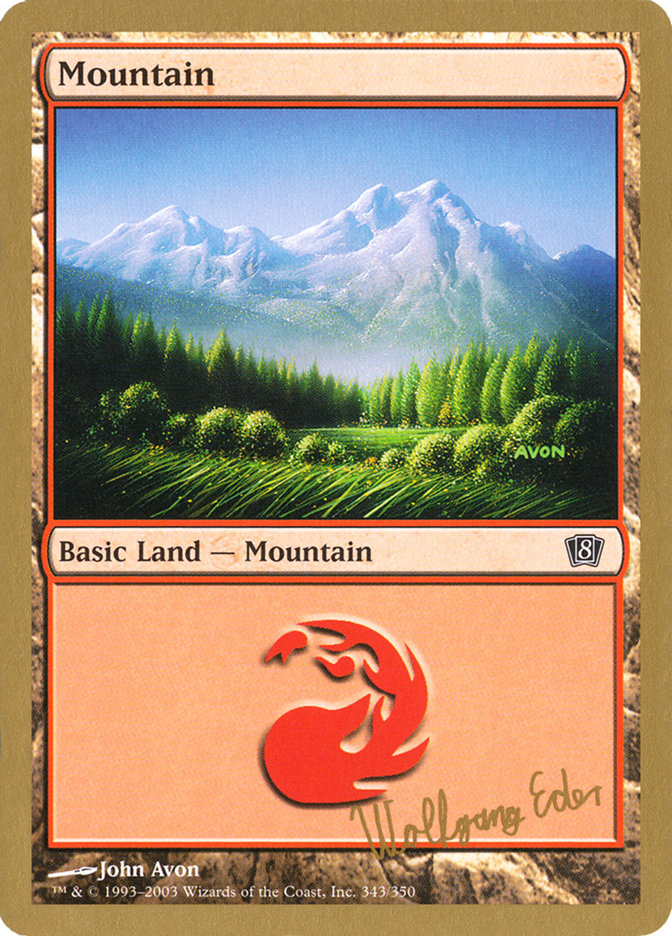 Mountain (we343) (Wolfgang Eder) [World Championship Decks 2003] | Good Games North