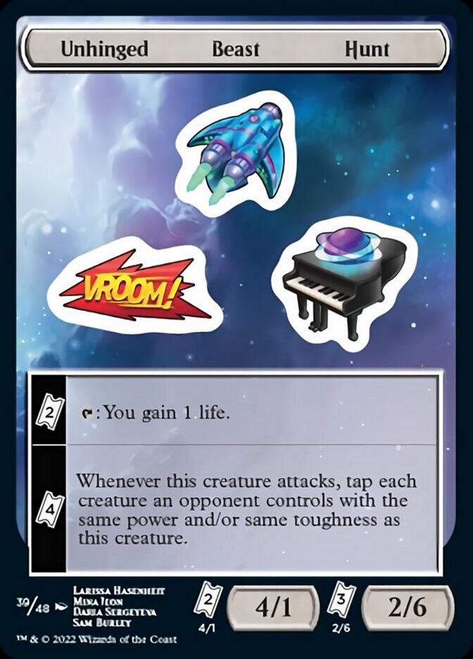 Unhinged Beast Hunt [Unfinity Stickers] | Good Games North