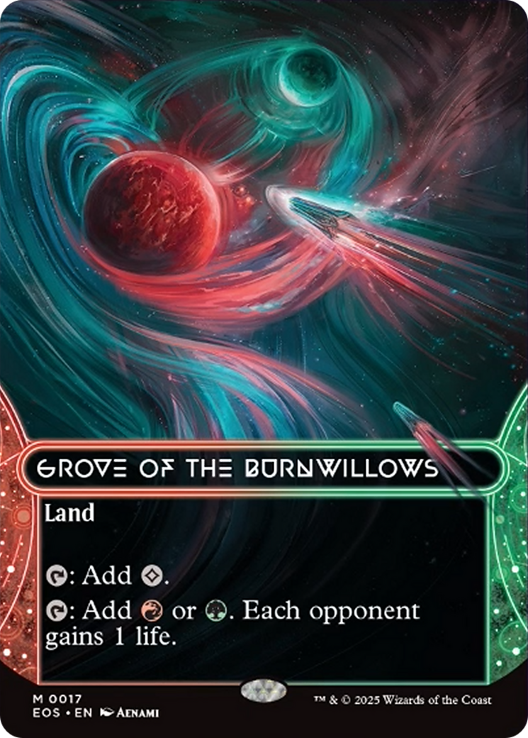 Grove of the Burnwillows (0017) (Borderless) [Edge of Eternities: Stellar Sights] | Good Games North