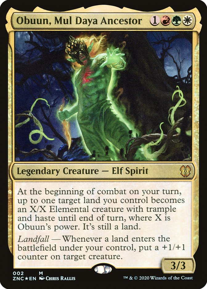 Obuun, Mul Daya Ancestor 2/142 (Commander: Zendikar Rising)  - Foil | Good Games North