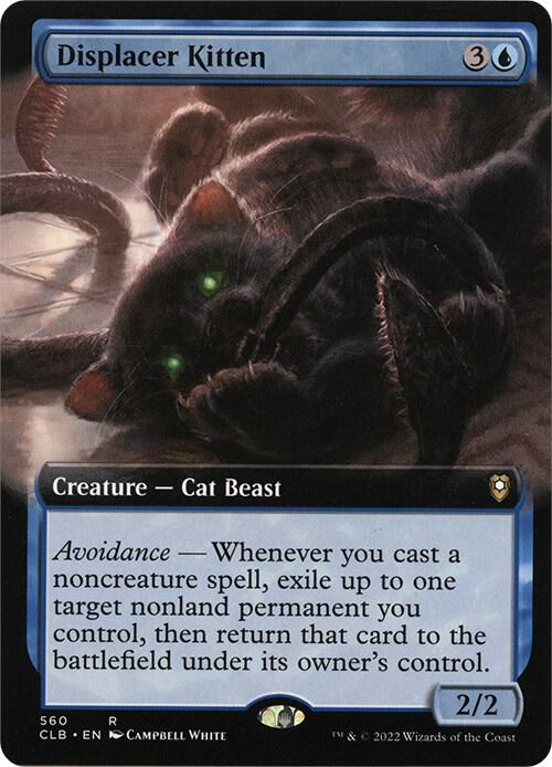 Displacer Kitten Extended Art 560 (Commander Legends: Battle for Baldur's Gate)  - Foil | Good Games North