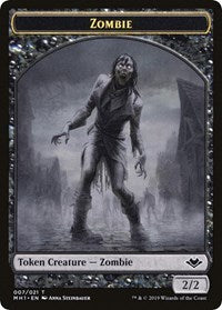 Zombie // Golem Double-Sided Token [Modern Horizons Tokens] | Good Games North