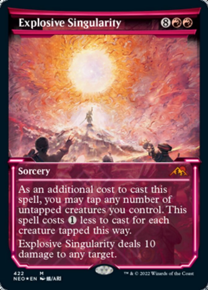 Explosive Singularity (Showcase) (Foil Etched) [Kamigawa: Neon Dynasty] | Good Games North