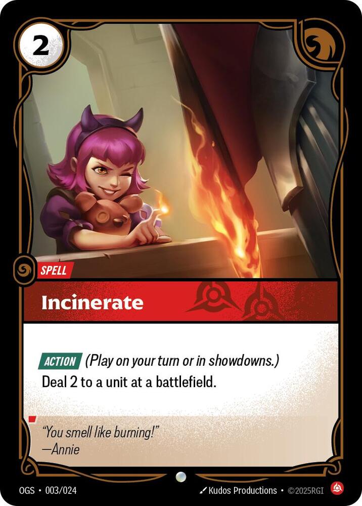Incinerate (Origins: Proving Grounds)  | Good Games North