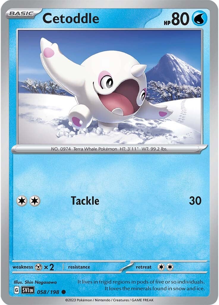 Cetoddle (058/198) [Scarlet & Violet: Base Set] | Good Games North