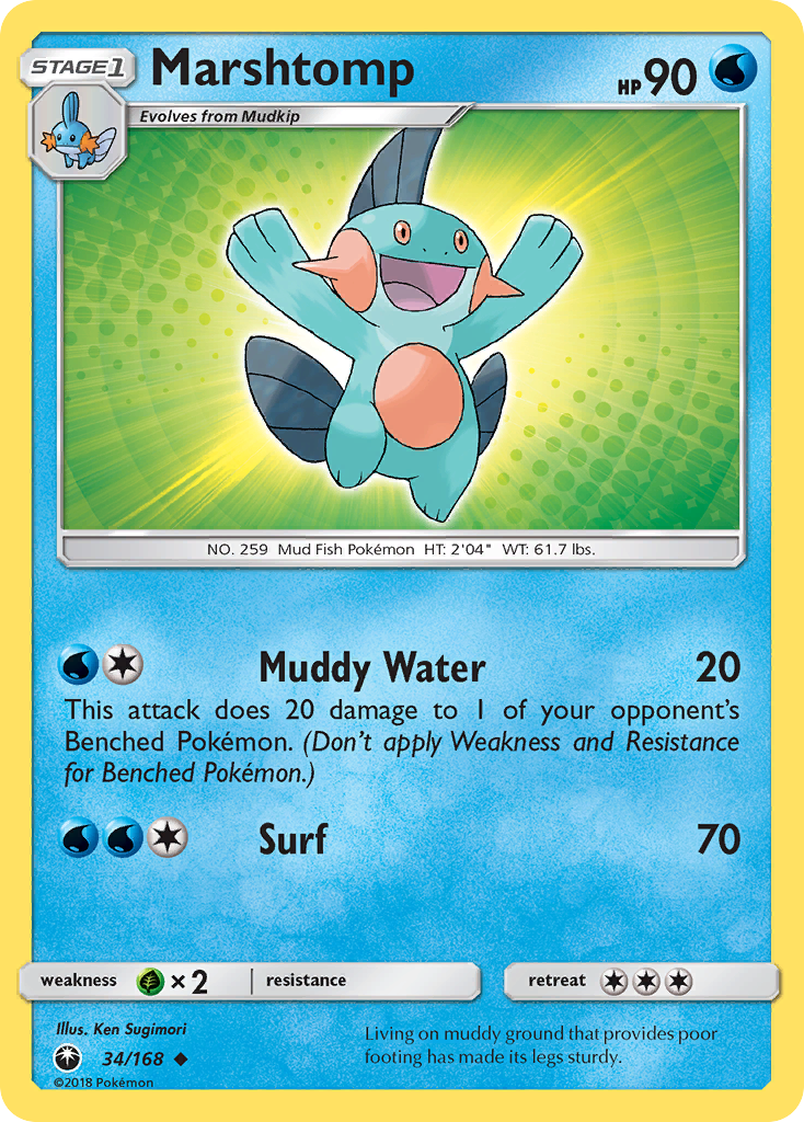 Marshtomp (34/168) [Sun & Moon: Celestial Storm] | Good Games North