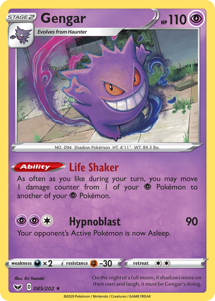 Gengar (085/202) [Sword & Shield: Base Set] | Good Games North