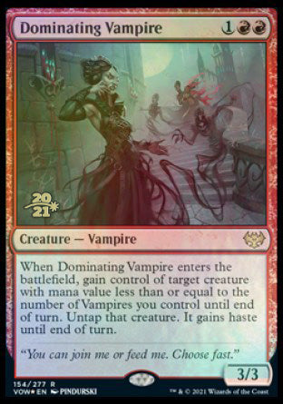 Dominating Vampire [Innistrad: Crimson Vow Prerelease Promos] | Good Games North