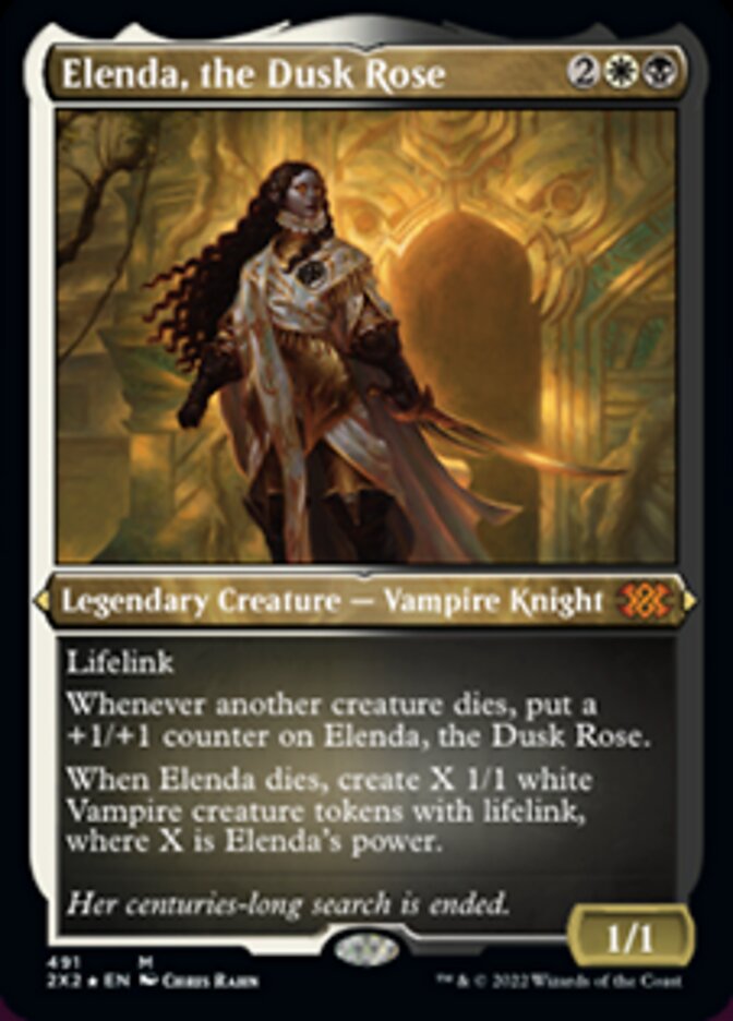 Elenda, the Dusk Rose (Foil Etched) [Double Masters 2022] | Good Games North